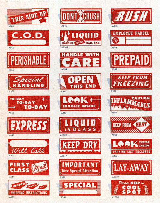 Trade Marks of Caution, 1951