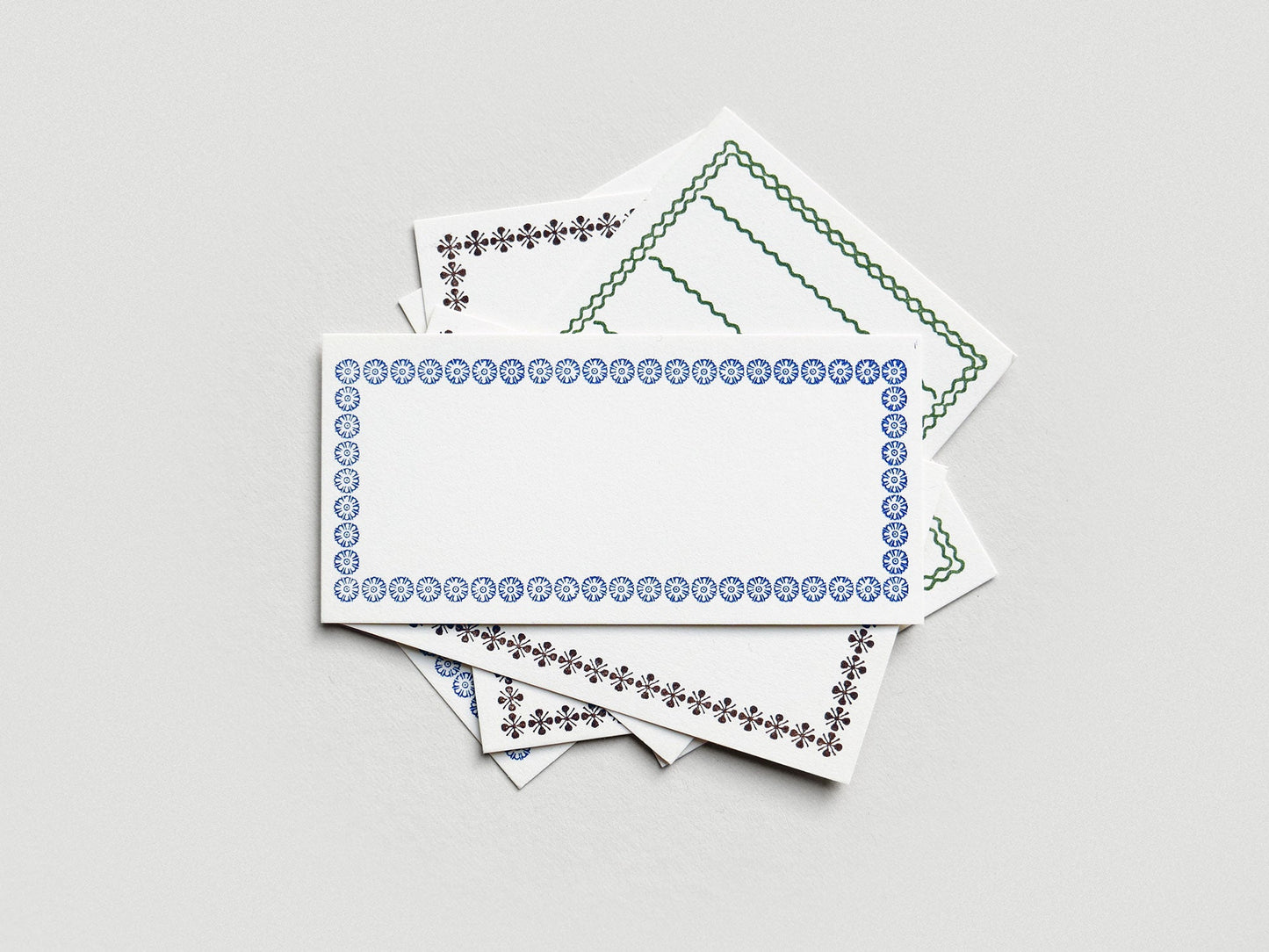 Letterpress Border Cards