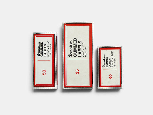 Dennison Gummed Labels (1970s)