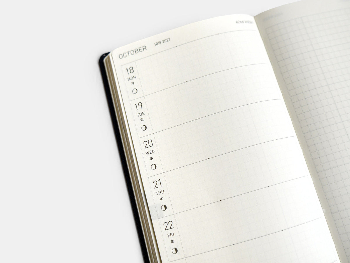 Linen bound Hobonichi Week 2027
