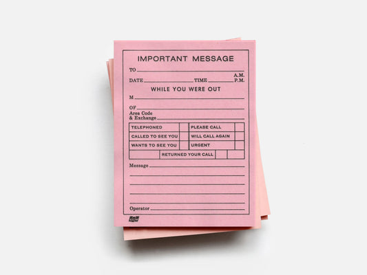 While You Were Out Notes(1980s)